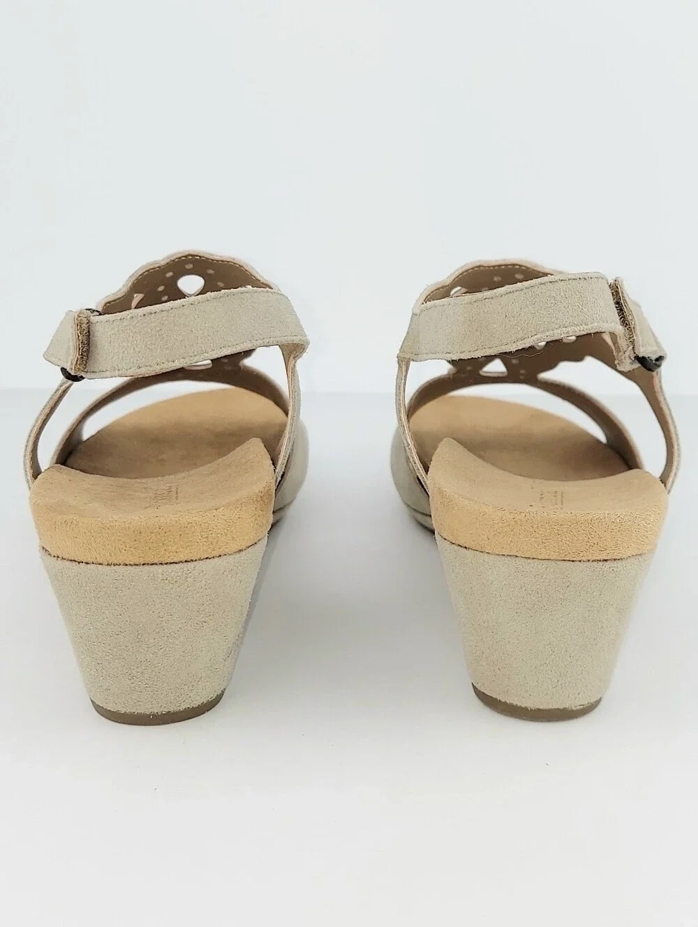 Bjorndal New Harper Slingback Tan Suede Wedge Sandal 9.5 - Picture 6 of 11